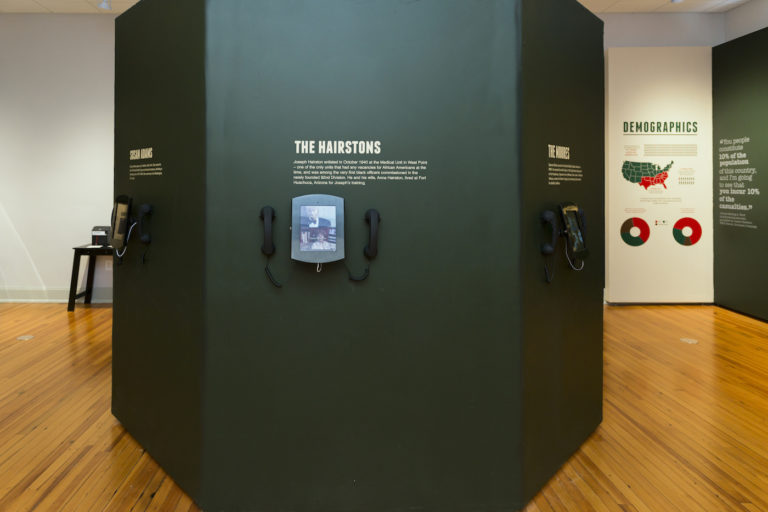 View of installation and exhibit